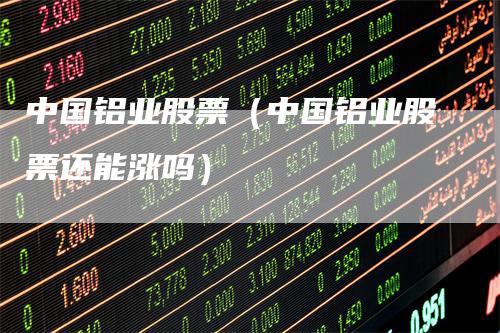 中国铝业股票（中国铝业股票还能涨吗）